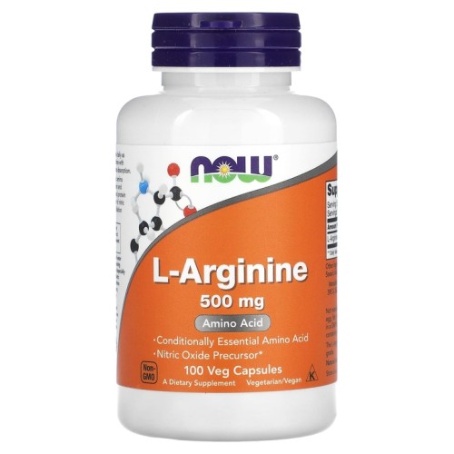 NOW Arginine 500 мг 100 капсул