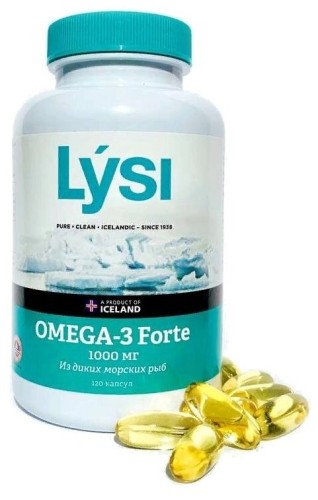 Lysi Omega-3 Forte, 120 caps