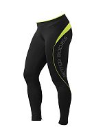 Fitness Long Tight, black/lime, size S