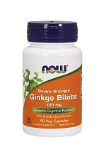 NOW Ginko Biloba, 50 капсул