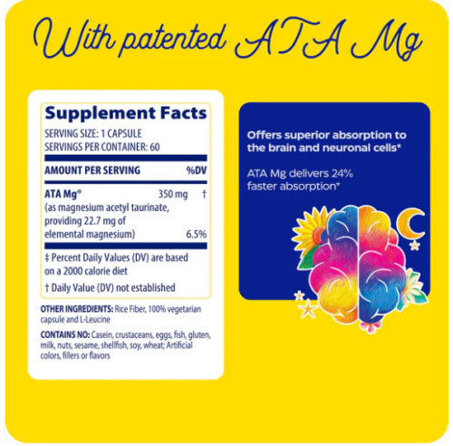 Enzymedica Magnesium Mind 60 капсул фото 2