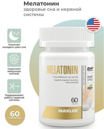 Maxler Melatonin 3 mg, 60 tabs