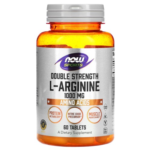 NOW ARGININE / L-Аргинин 1000 мг 60 таблеток