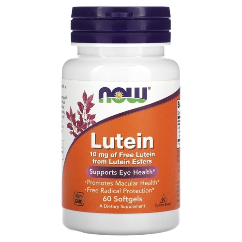NOW LUTEIN 10 MG (FROM ESTERS) 60 софтгелей