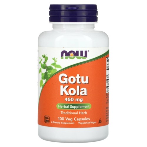 NOW GOTU KOLA 450mg 100 растительных капсул
