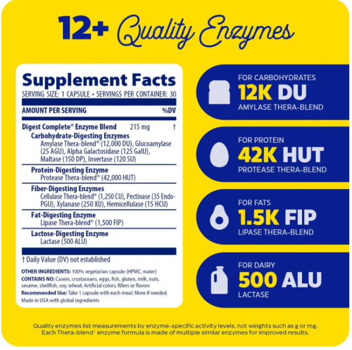 Enzymedica Digest Complete 30 капсул фото 2