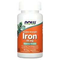 NOW IRON 36MG FERROCHEL(R) 90 растительных капсул