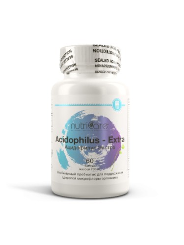 NutriCare Acidophilus Extra, 60 caps