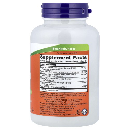 NOW TestoJack 200 / Тестобустер 120 капсул фото 2