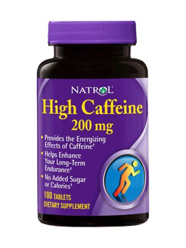 Natrol High Caffein (200 mg), 100 таблеток