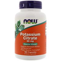 										NOW POTASSIUM CITRATE CAPS 180 капсул									