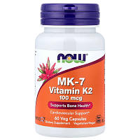 										NOW VITAMIN K-2 (MK7) / Витамин К2 100 мкг 60 капсул									