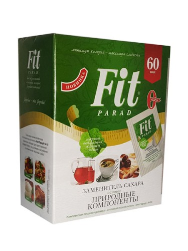 Fit parad Низкокалорийный суперсладкий заменитель сахара №10, 60 шт