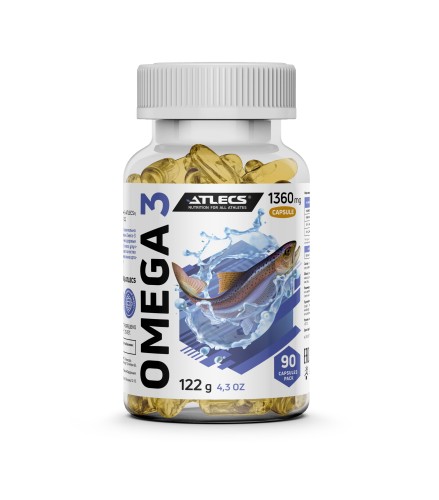 Atlecs Omega-3 35% / Омега-3 90 капсул