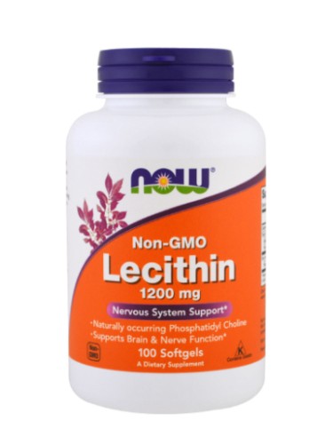 NOW Lecithin 1200 mg, 100 softgels