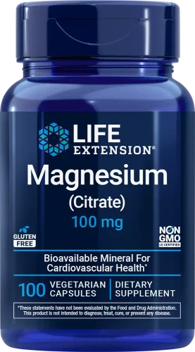Life Magnesium (Citrate) 100mg 100 растительных капсул
