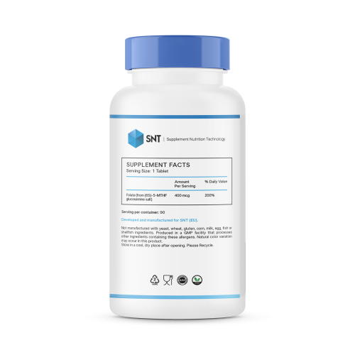 SNT Methyl-Folate 400 мкг 90 капсул фото 2