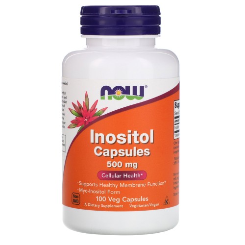 NOW INOSITOL 500mg 100 растительных капсул