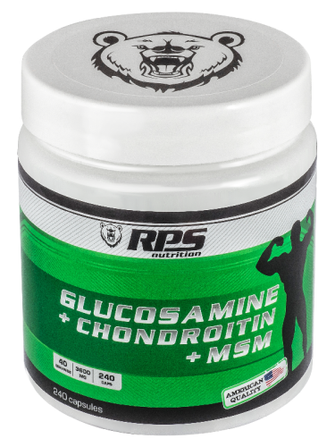 RPS Glucosamine+Chondroitin+MSM 240 капсул