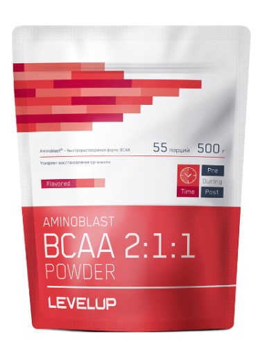LevelUp Aminoblast BCAA Powder, 500 g