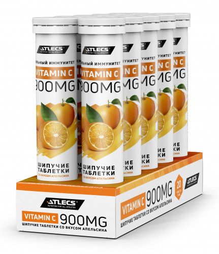 Atlecs Vitamin C 900 mg, 20 tabs фото 5