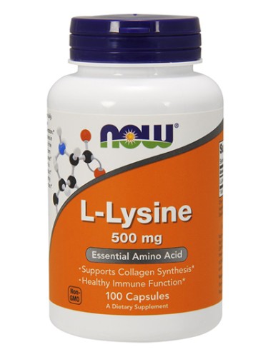 NOW LYSINE 500mg 100 капсул