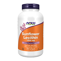 NOW SUNFLOWER LECITHIN 1200mg 200 софтгелей