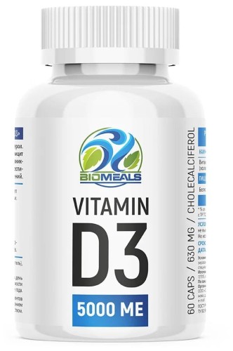 Biomeals Vitamin D3 5000 ME, 60 tab