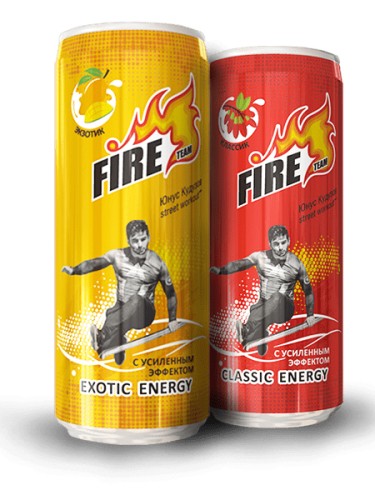 Энергетический напиток FIRE TEAM, 330 мл