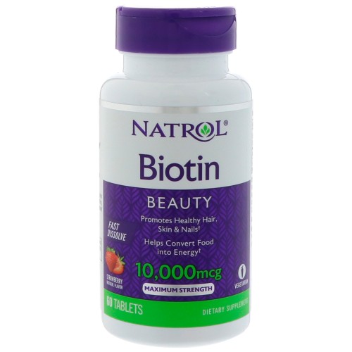 Natrol Biotin,10000 mcg, 60 tabs