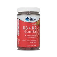 										Trace Vitamin D3+K2 Gummies 60 мармеладок									