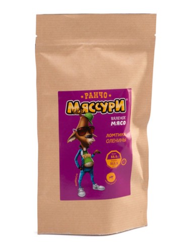 Мяссури, Оленина вяленая, 50 гр.
