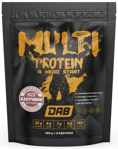 Производство DAB Multi protein 480 g капучино