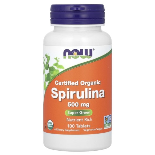 NOW Spirulina 500 мг 100 таблеток