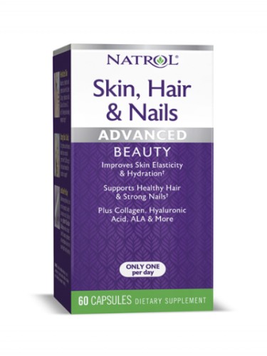 Natrol Skin-Hair-Nails with Lutein, 60 caps