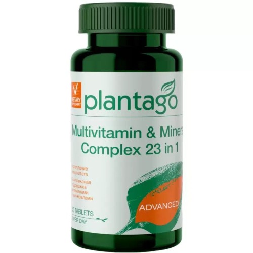 Plantago Multivitamin & Mineral Complex, 60 caps