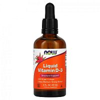 NOW Liquid Vitamin D-3 400 IU for children 59 мл