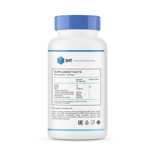SNT Krill oil 1000 мг 60 сотфгелей фото 2