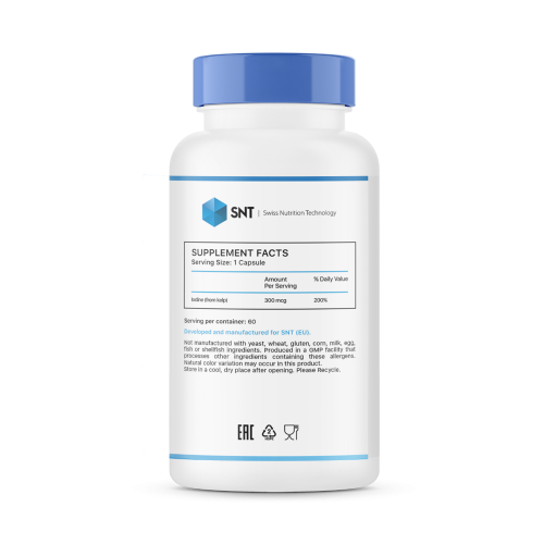 SNT Kelp Double Strenght 300 мг 60 капсул фото 2