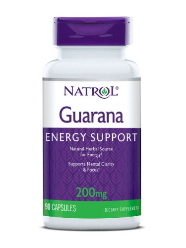 Natrol Guarana 200 мг 90 капсул