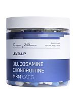 LevelUp Glucosamine+Chondroitin+MSM, 240 caps