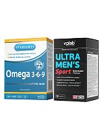 VP Ultra Mens Sport, 90 caps/Omega 3-6-9, 60 caps