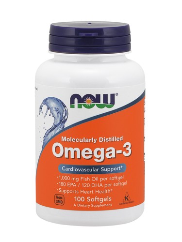 NOW Omega-3, 100 капсул