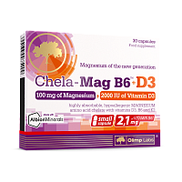 Olimp Chela-Mag B6+D3 / Магний 30 капсул