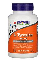 NOW L-Tyrosine 500 mg, 120 caps