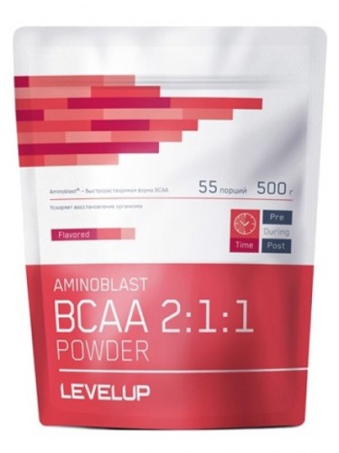 LevelUp Aminoblast BCAA Powder, 500 g Вкус: Апельсин (дефект упаковки)