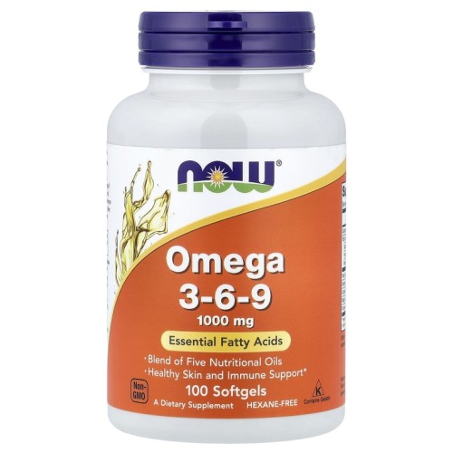 NOW OMEGA 3-6-9 / Омега 3-6-9 1000 мг 100 софтгелей