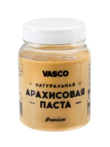 Vasco натуральная арахисовая паста, 320 гр