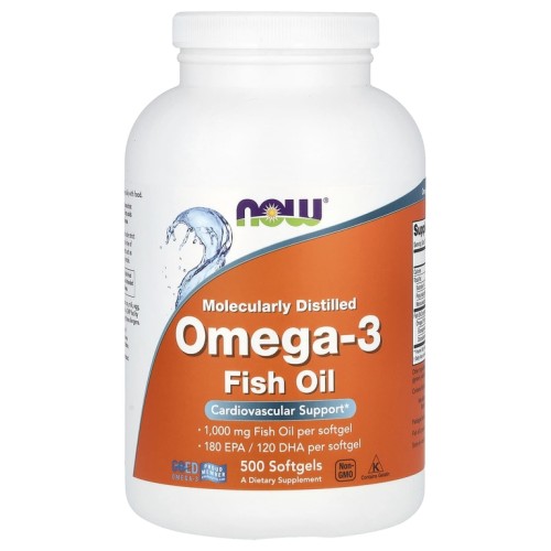 NOW Omega-3 1000 мг 500 софтгелей