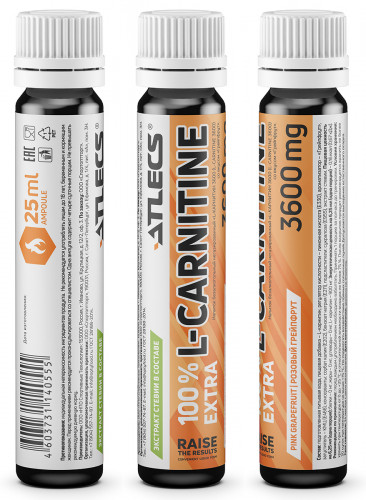 Atlecs L-Carnitine 3600 мг., 25 мл. фото 3